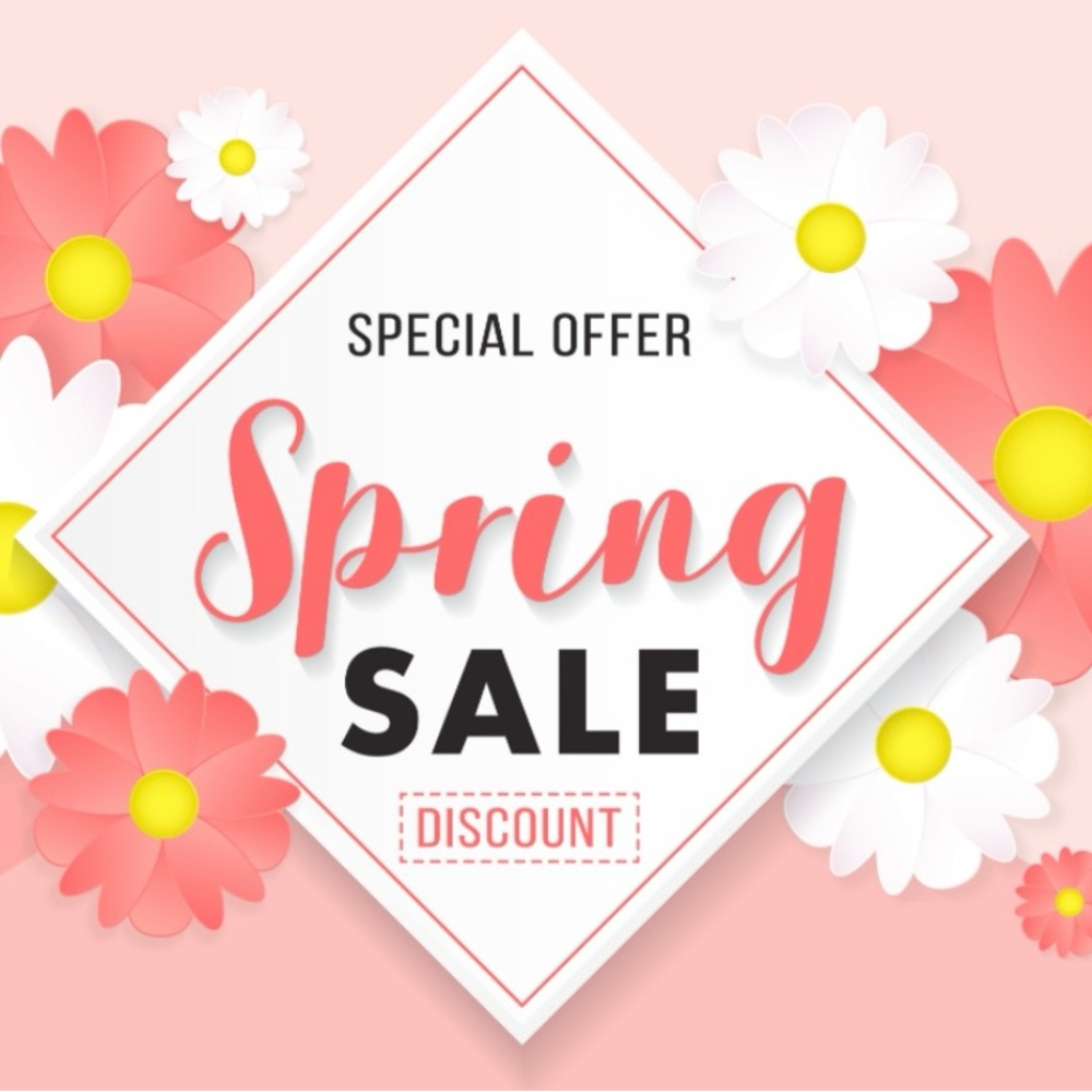 Spring Sale! Bundle 3 or more items and get 50% off!!! 🌷🌸